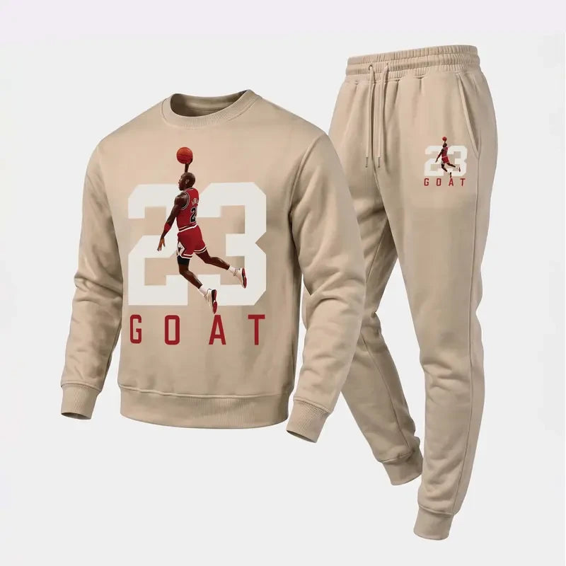 Graphic Basketball Tracksuit Set