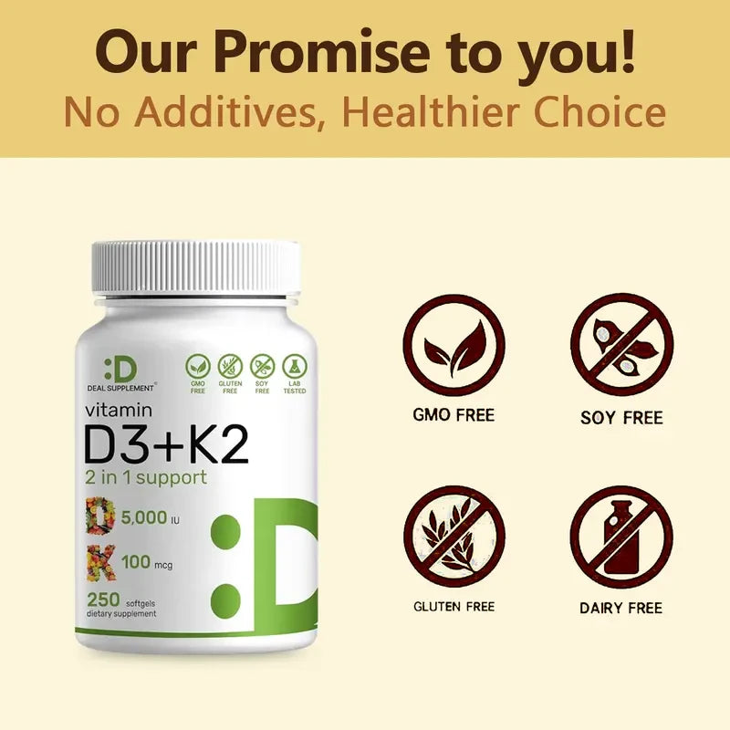 Vitamin D3 K2 Supplement for Bone Health
