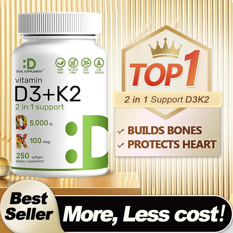 Vitamin D3 K2 Supplement for Bone Health