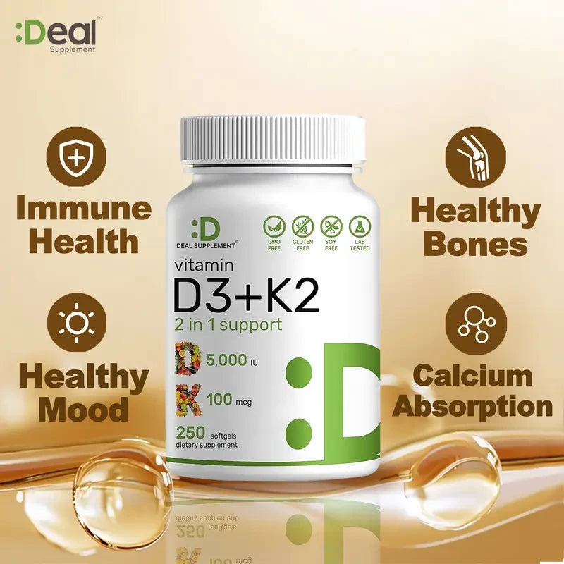 Vitamin D3 K2 Supplement for Bone Health